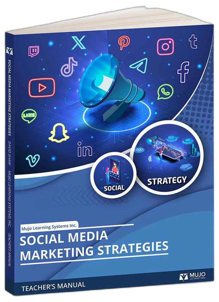 Social Media Marketing Strategies textbook cover — higher education social media curriculum.