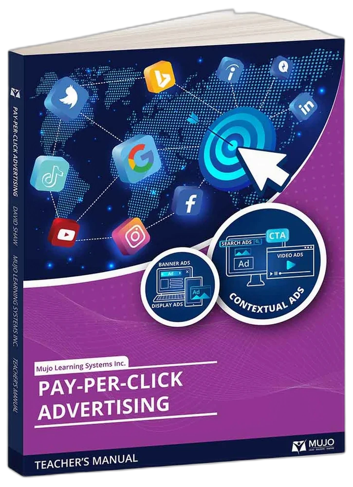 Pay-Per-Click Advertising (PPC) textbook cover — paid media and digital advertising curriculum.