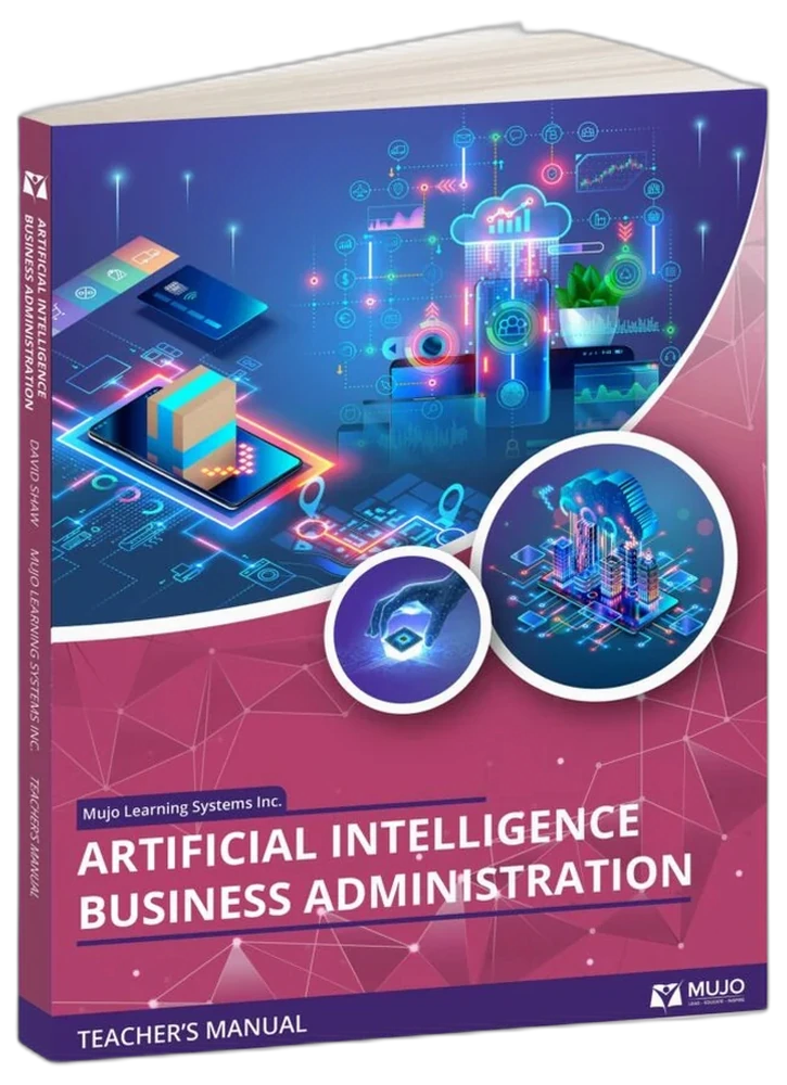 Artificial Intelligence Business Administration textbook cover — AI curriculum for business administration programs.