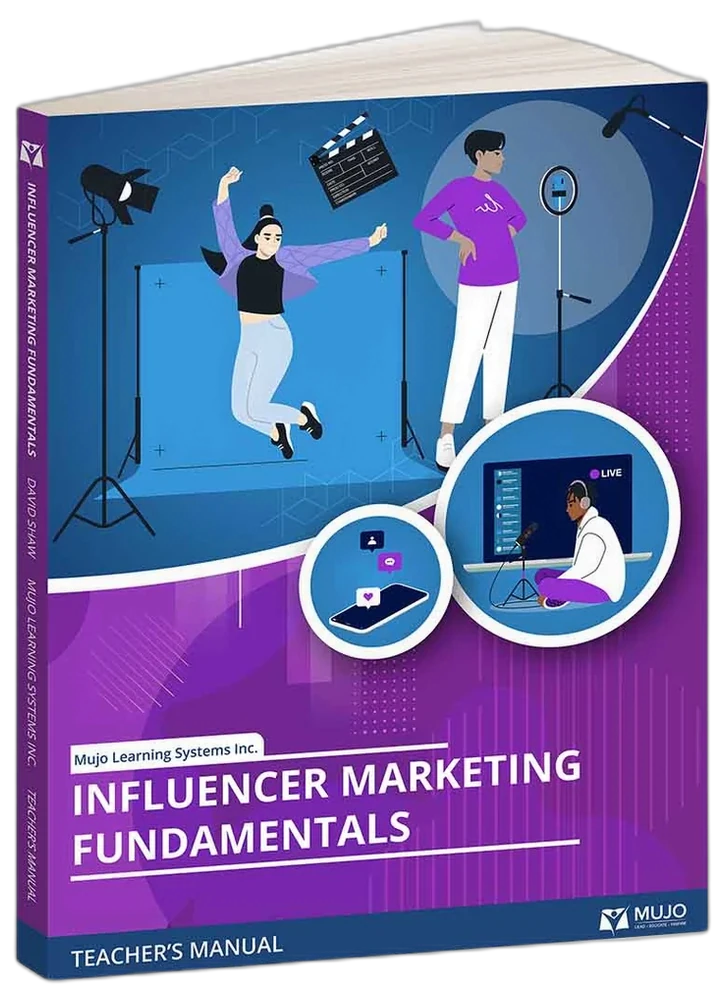 Influencer Marketing Fundamentals textbook cover — influencer strategy curriculum for higher education.
