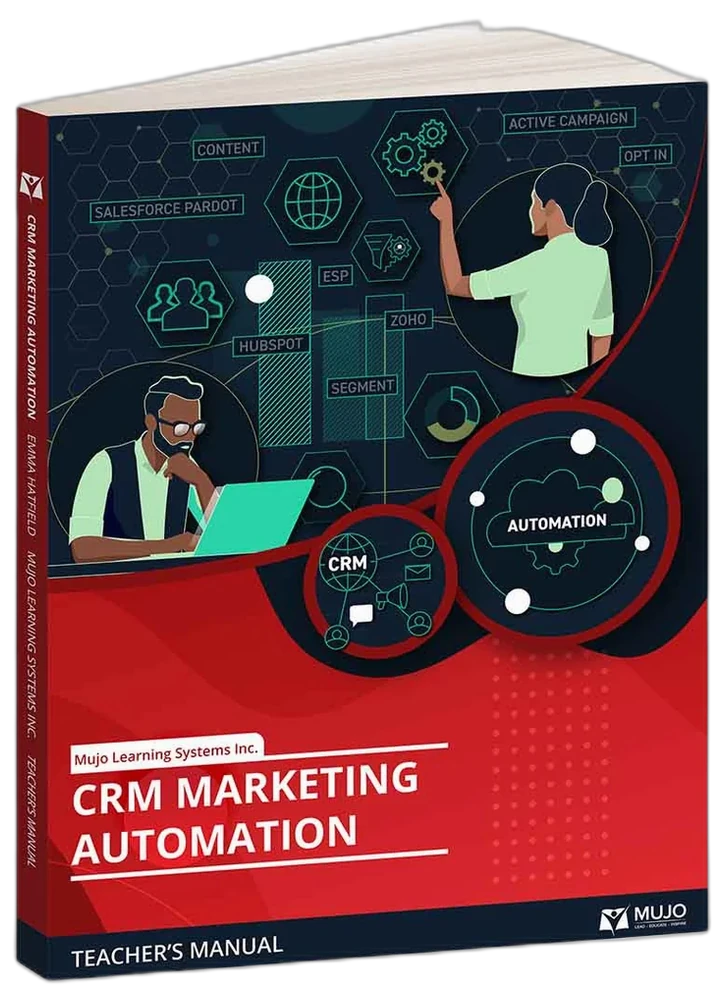 CRM Marketing Automation textbook cover — customer relationship and marketing automation curriculum.